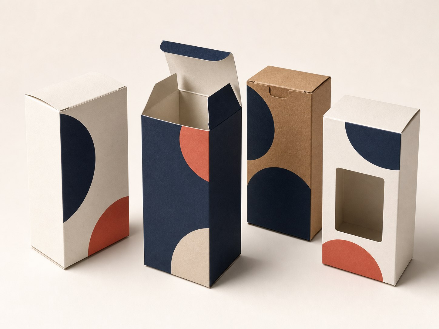 Realistic conceptual range of folding carton structures